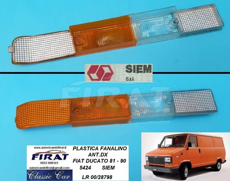 PLASTICA FANALINO FIAT DUCATO 81 - 90 ANT.DX